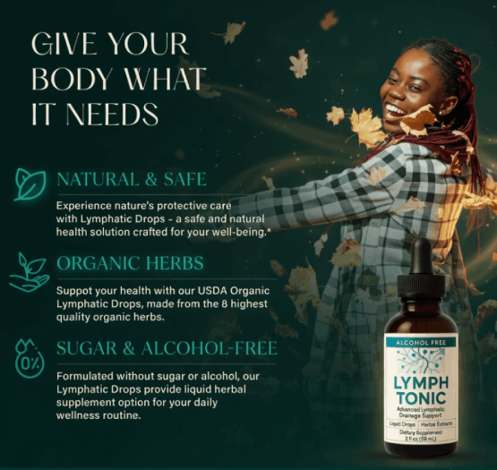 Lymph Tonic supporting healthy lymphatic drainage and natural fluid movement throughout the body